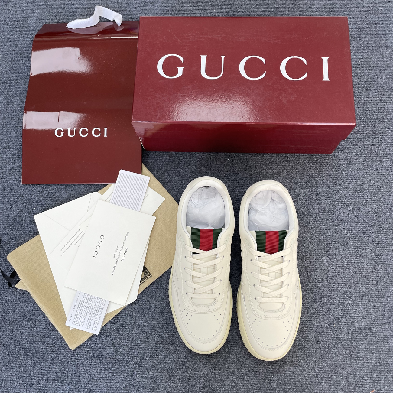 Gucci Re Web Womens Sneakers 700775 Aab31 5863 (4) - www.newkick.vip